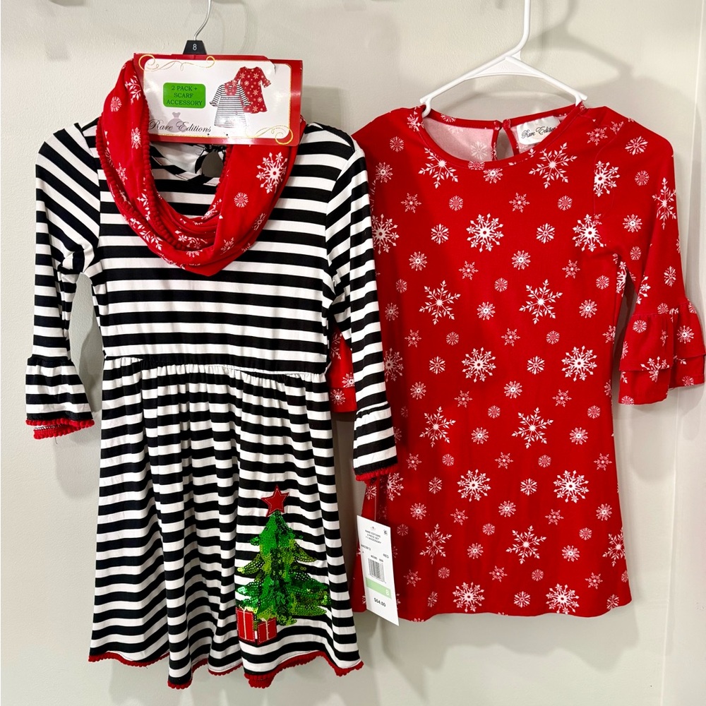 Rare Editions Holiday Dress Set